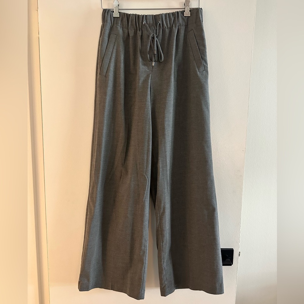 Zara Charcoal Drawstring Trousers
